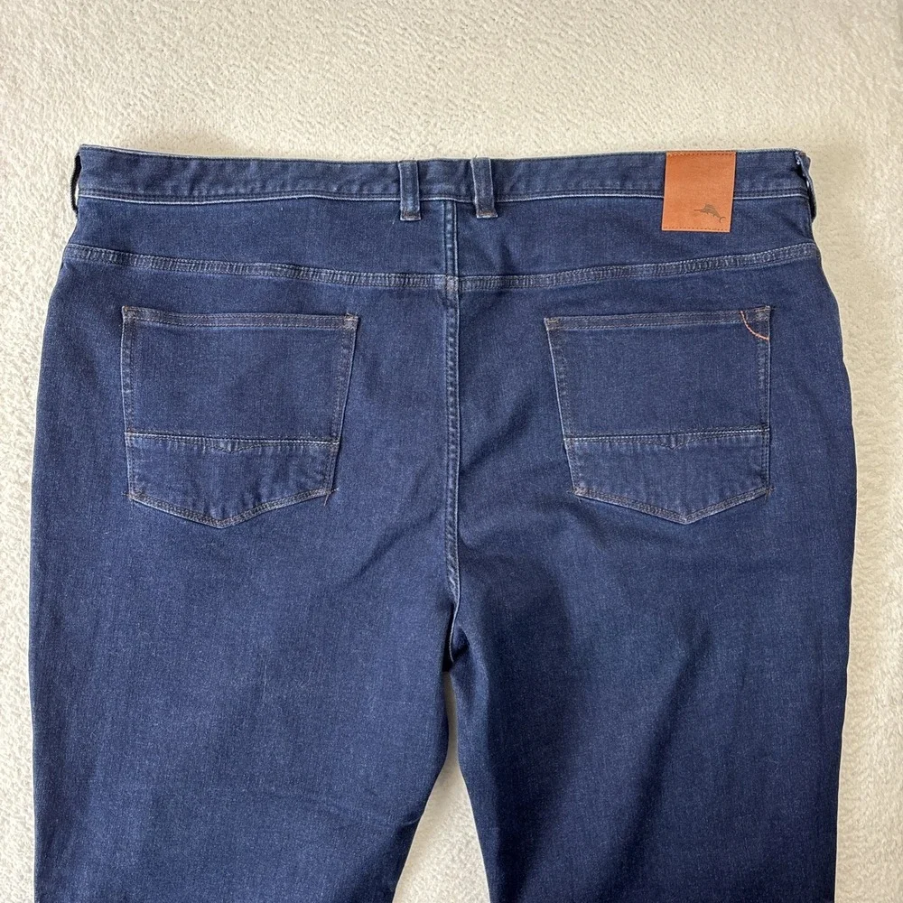 TOMMY BAHAMA 'Boracay' Mens Jeans 46/32 Dark Blue Stretch Denim Straight Leg